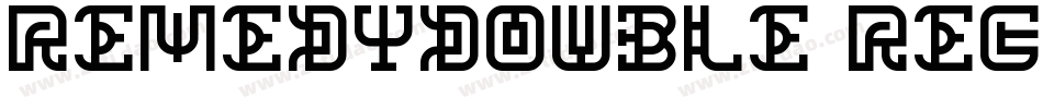 RemedyDouble Regular字体转换
